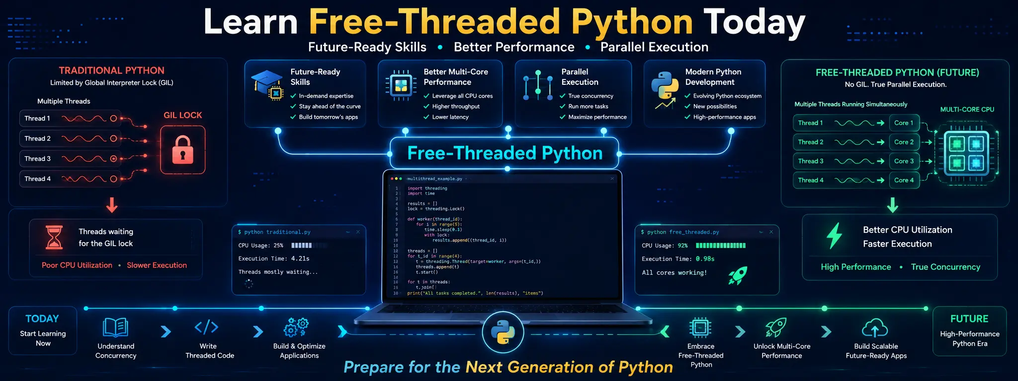 Free-threaded Python performance improvements